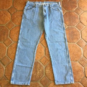 Wrangler Regular Fit Straight Leg Men's Blue Jeans